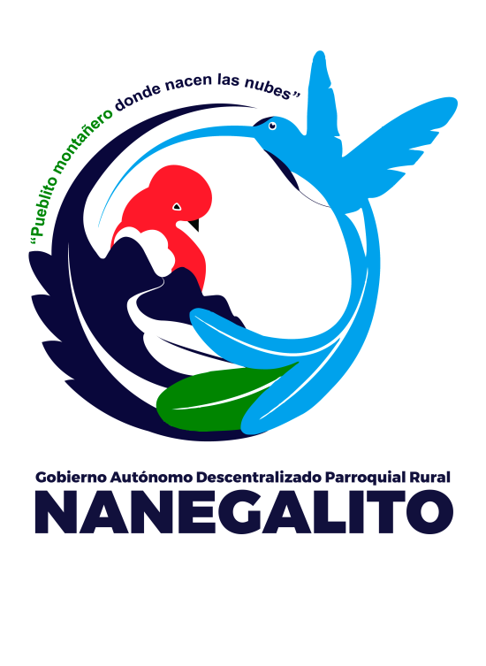 Logotipo institucional del Gobierno Parroquial de Nanegalito, administración 2023–2027