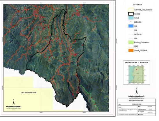 Mapa de ubicación de la parroquia de Nanegalito dentro de la provincia de Pichincha